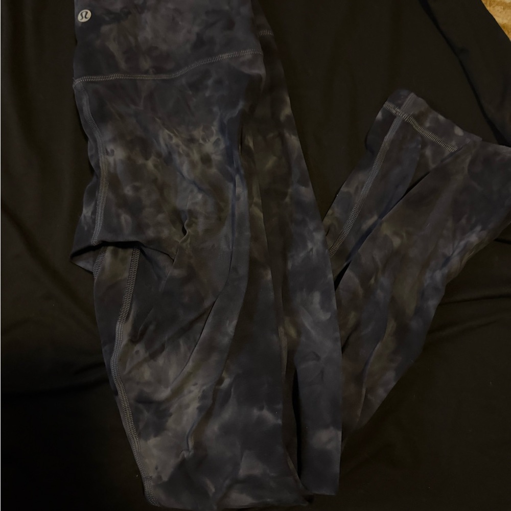 Lululemon Black Tie-Dye Leggings